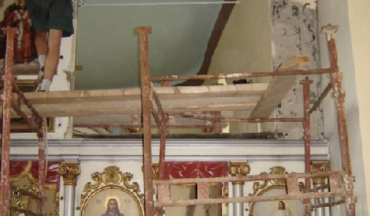 3. fotografia fotogalérie Rozoberanie ikonostasu